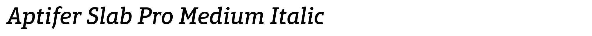 Aptifer Slab Pro Medium Italic image